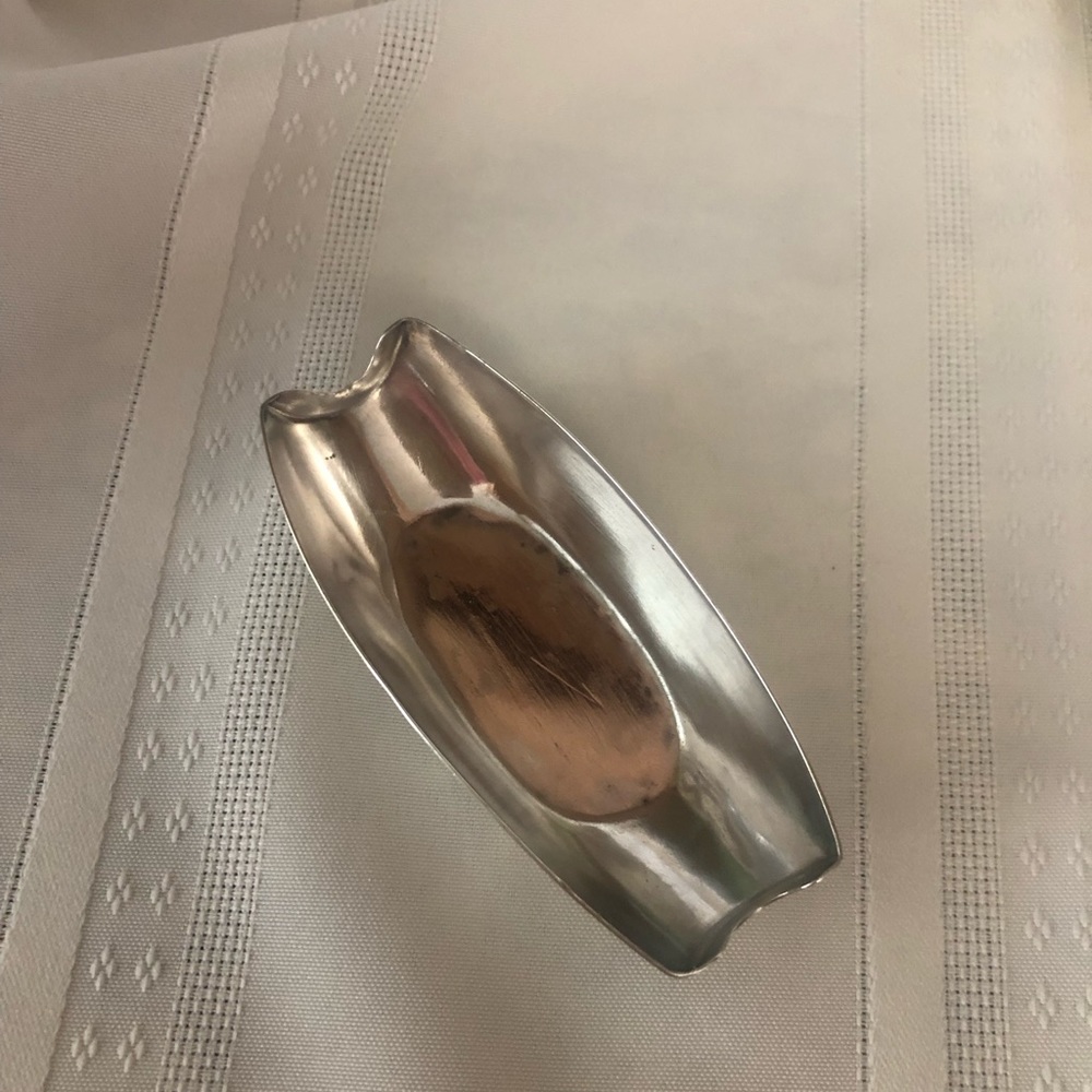 Antique Sterling English Boat Shaped Cigar Rest (1907?)